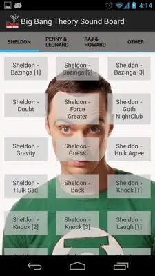 Big Bang Theory Soundboard android App screenshot 2